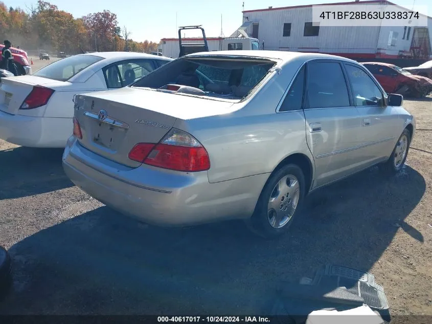 2003 Toyota Avalon Xls VIN: 4T1BF28B63U338374 Lot: 40617017