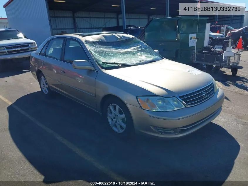 2003 Toyota Avalon Xl VIN: 4T1BF28B13U332739 Lot: 40622510