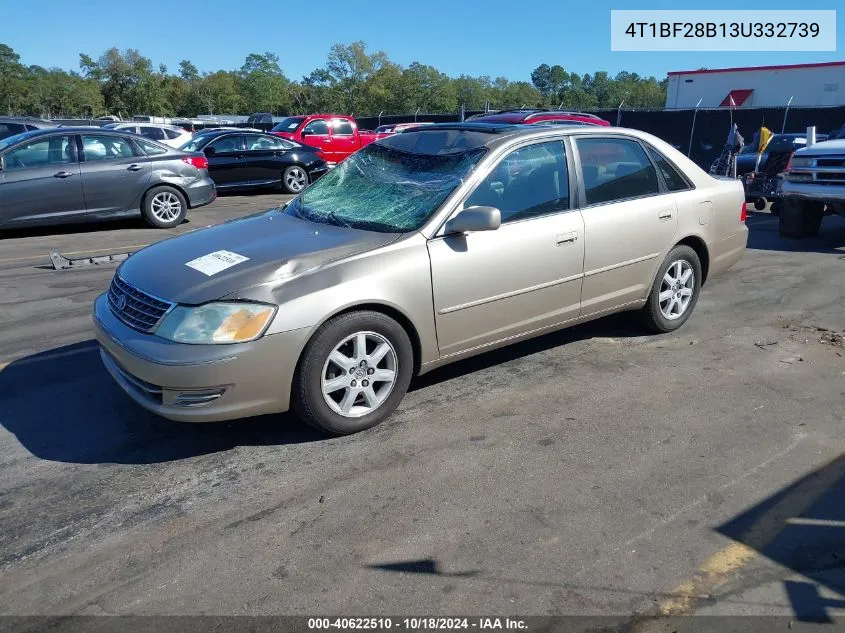 2003 Toyota Avalon Xl VIN: 4T1BF28B13U332739 Lot: 40622510