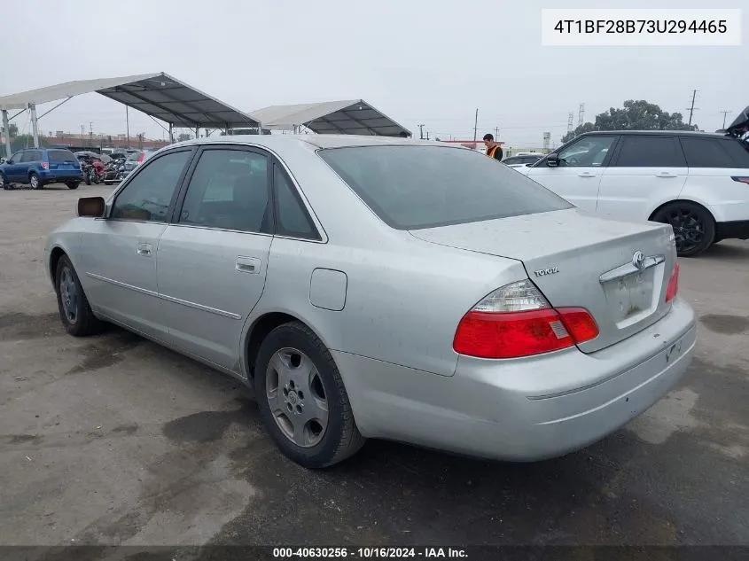 2003 Toyota Avalon Xls VIN: 4T1BF28B73U294465 Lot: 40630256