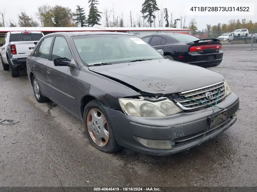 2003 Toyota Avalon Xls VIN: 4T1BF28B73U314522 Lot: 40646419