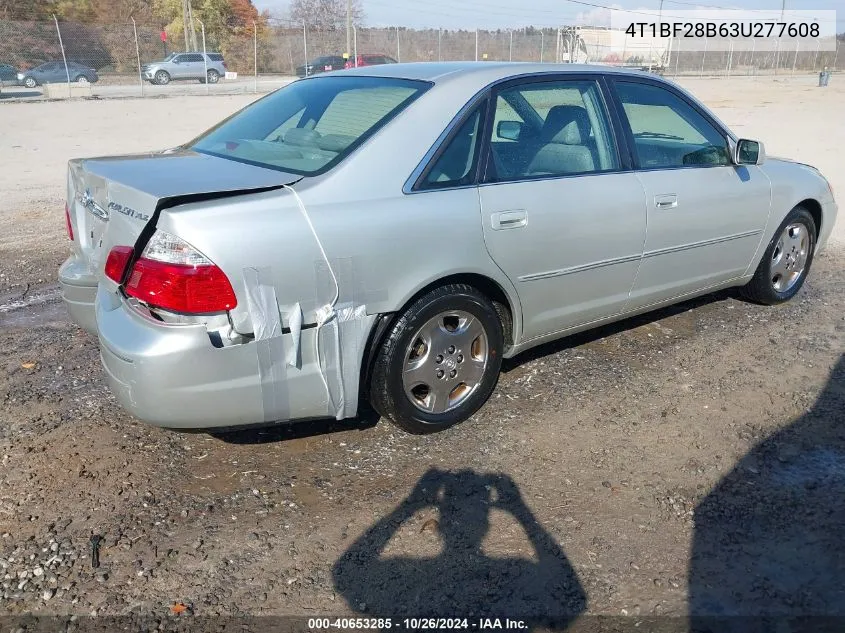 2003 Toyota Avalon Xls VIN: 4T1BF28B63U277608 Lot: 40653285