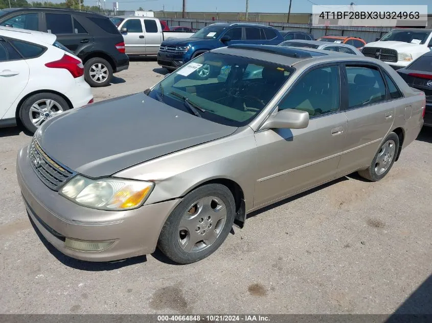 2003 Toyota Avalon Xls VIN: 4T1BF28BX3U324963 Lot: 40664848