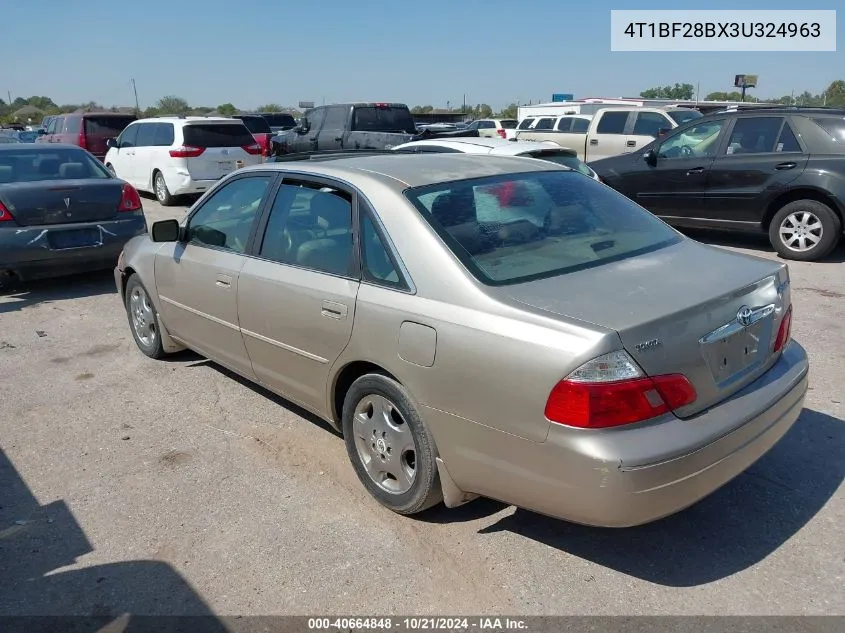 2003 Toyota Avalon Xls VIN: 4T1BF28BX3U324963 Lot: 40664848