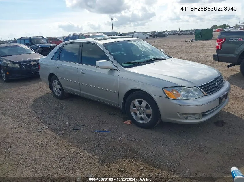 2003 Toyota Avalon Xls VIN: 4T1BF28B63U293940 Lot: 40679169