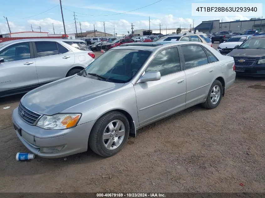 2003 Toyota Avalon Xls VIN: 4T1BF28B63U293940 Lot: 40679169