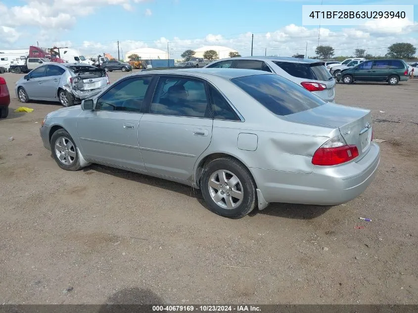 2003 Toyota Avalon Xls VIN: 4T1BF28B63U293940 Lot: 40679169