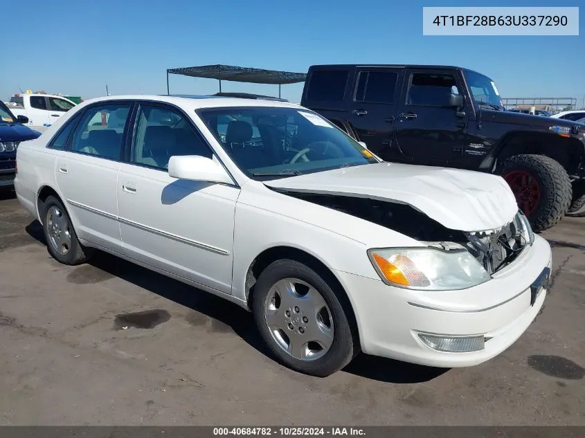 2003 Toyota Avalon Xls VIN: 4T1BF28B63U337290 Lot: 40684782