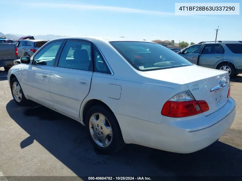 2003 Toyota Avalon Xls VIN: 4T1BF28B63U337290 Lot: 40684782