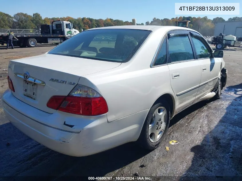 2003 Toyota Avalon Xls VIN: 4T1BF28B13U313009 Lot: 40699767