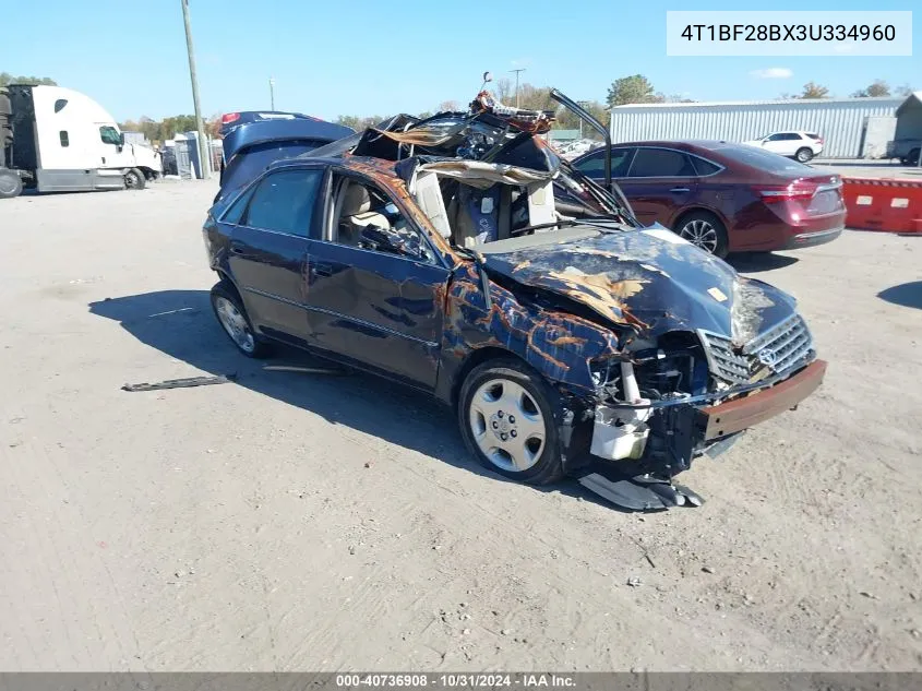 2003 Toyota Avalon Xls VIN: 4T1BF28BX3U334960 Lot: 40736908