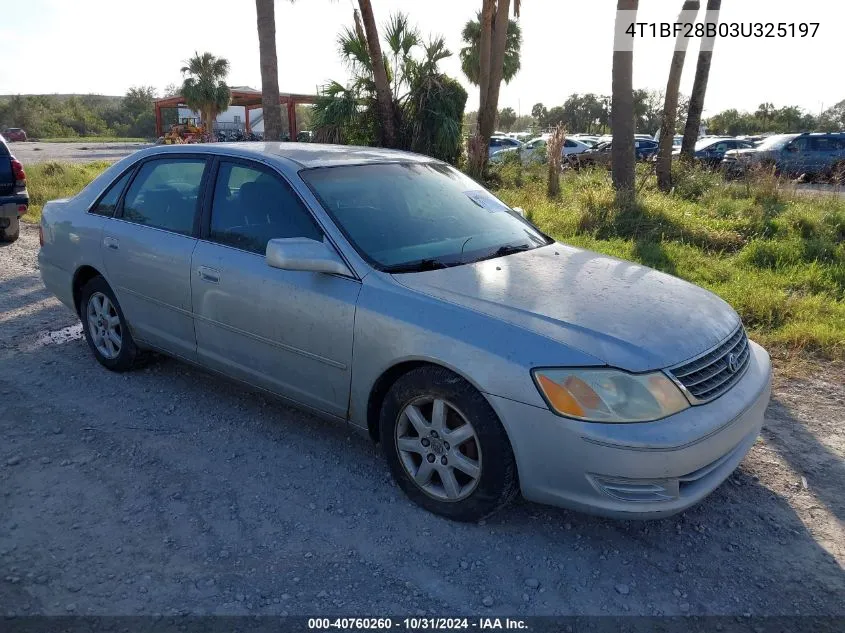 2003 Toyota Avalon Xl VIN: 4T1BF28B03U325197 Lot: 40760260