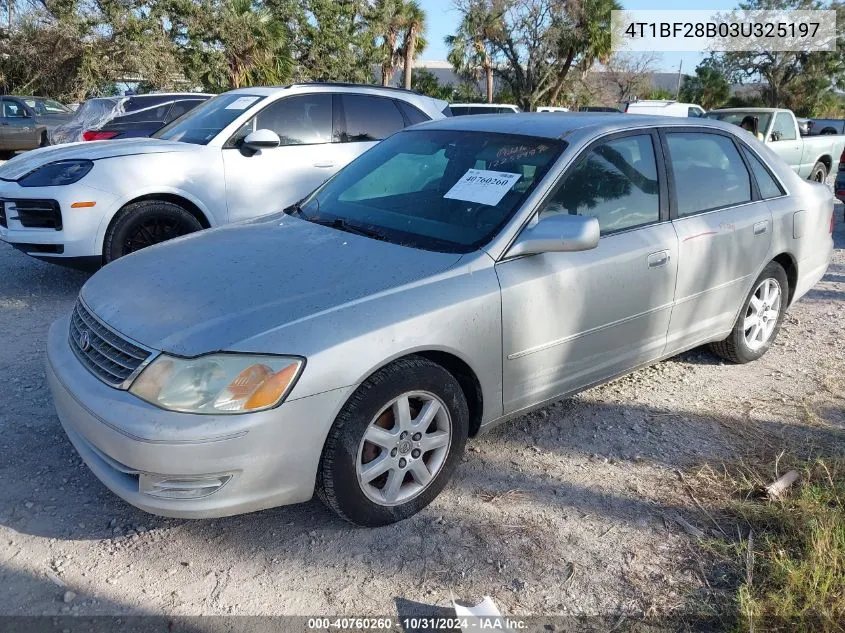 2003 Toyota Avalon Xl VIN: 4T1BF28B03U325197 Lot: 40760260