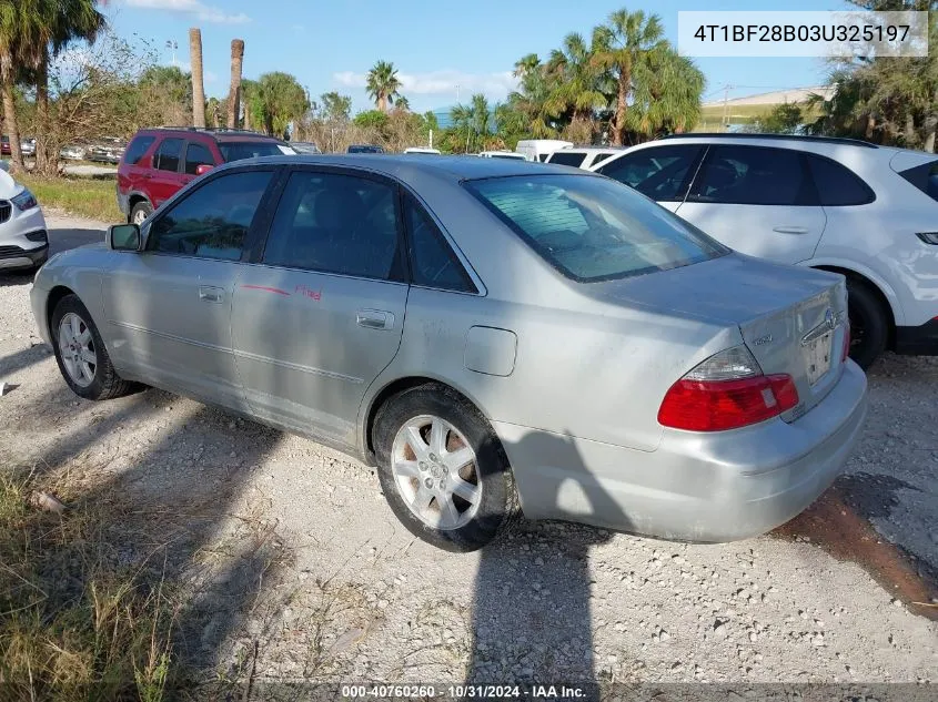 2003 Toyota Avalon Xl VIN: 4T1BF28B03U325197 Lot: 40760260