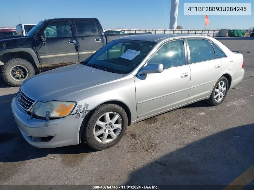 2003 Toyota Avalon Xl VIN: 4T1BF28B93U284245 Lot: 40764745