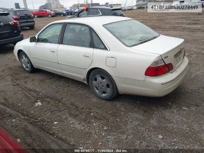 2003 Toyota Avalon Xls VIN: 4T1BF28B63U278449 Lot: 40780777