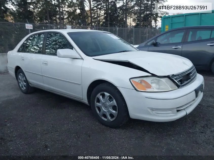 2003 Toyota Avalon Xl VIN: 4T1BF28B93U267591 Lot: 40785405