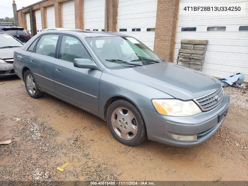 2003 Toyota Avalon Xls VIN: 4T1BF28B13U334250 Lot: 40815489