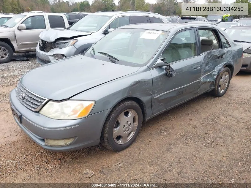 2003 Toyota Avalon Xls VIN: 4T1BF28B13U334250 Lot: 40815489