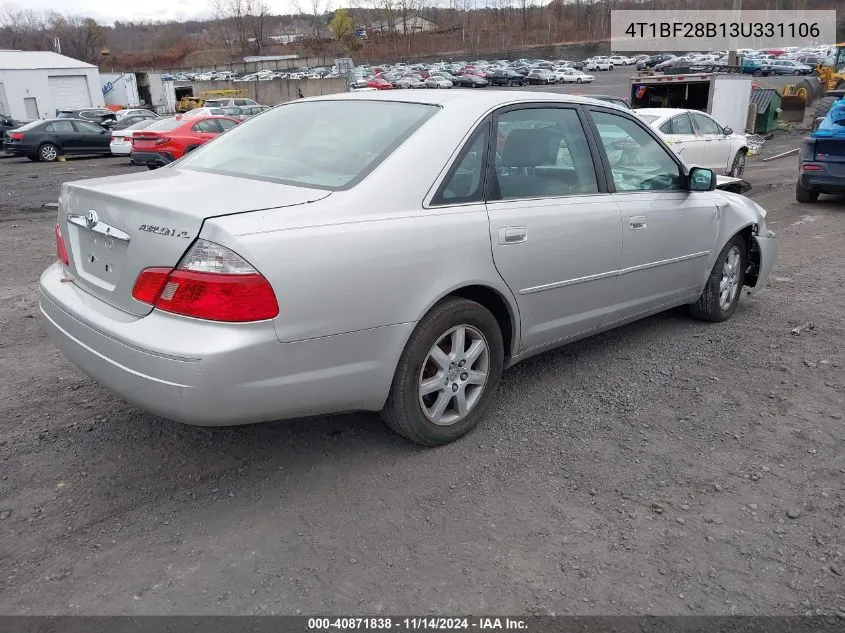 4T1BF28B13U331106 2003 Toyota Avalon Xl