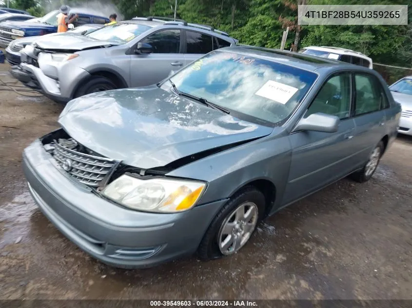 2004 Toyota Avalon Xl VIN: 4T1BF28B54U359265 Lot: 39549603