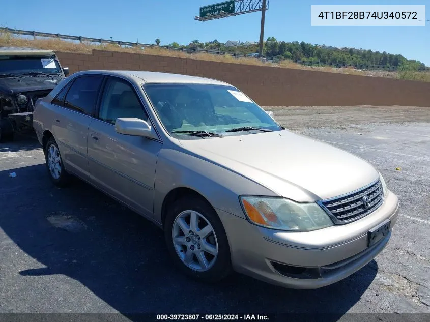 2004 Toyota Avalon Xl VIN: 4T1BF28B74U340572 Lot: 39723807