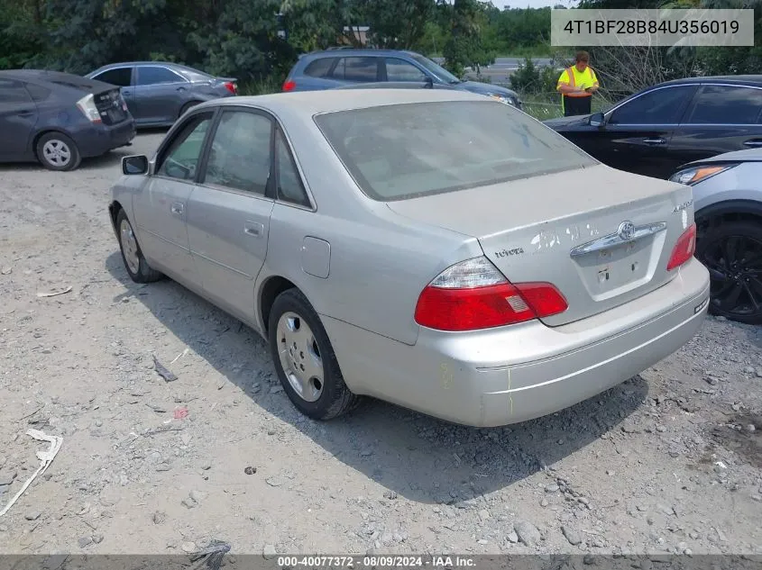 2004 Toyota Avalon Xls VIN: 4T1BF28B84U356019 Lot: 40077372