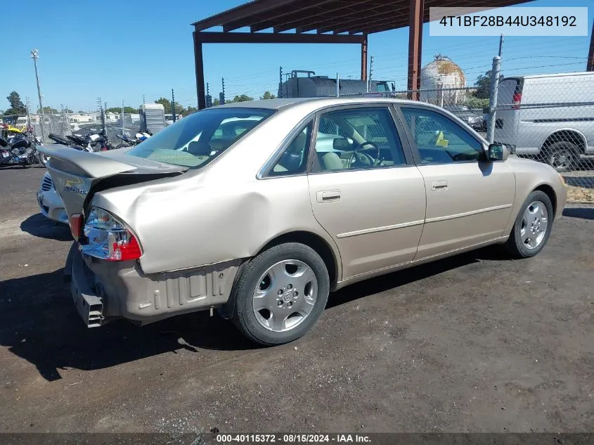 2004 Toyota Avalon Xls VIN: 4T1BF28B44U348192 Lot: 40115372