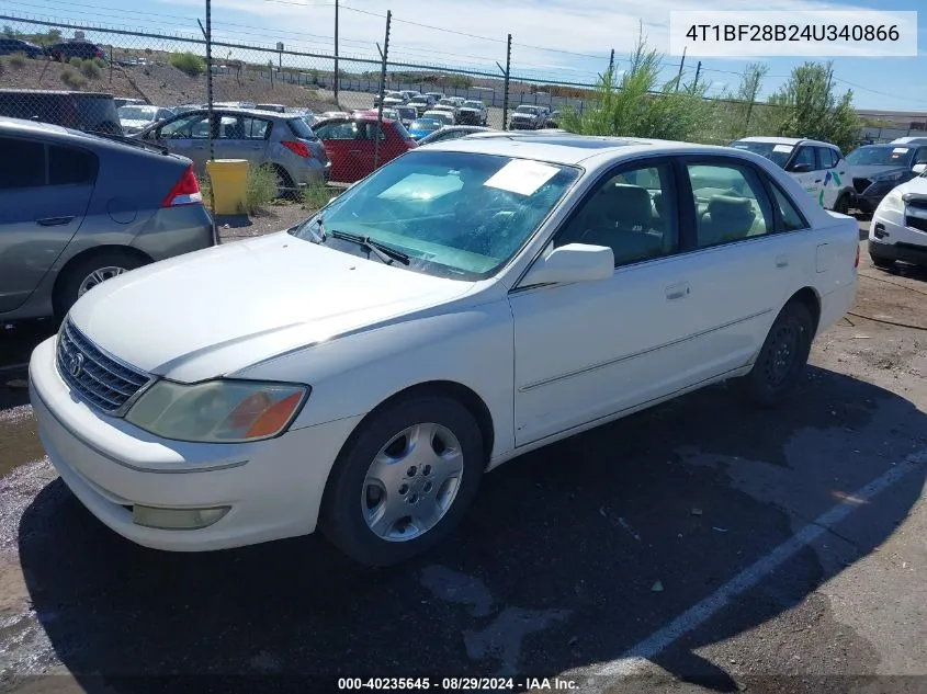 2004 Toyota Avalon Xls VIN: 4T1BF28B24U340866 Lot: 40235645