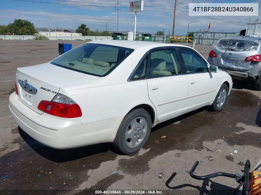 2004 Toyota Avalon Xls VIN: 4T1BF28B24U340866 Lot: 40235645