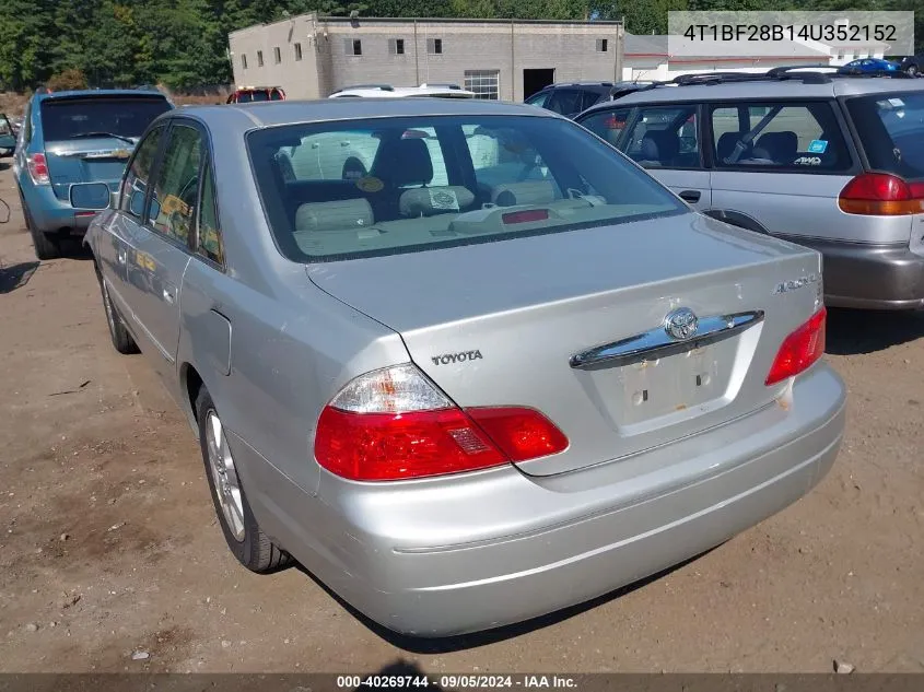 2004 Toyota Avalon Xl VIN: 4T1BF28B14U352152 Lot: 40269744