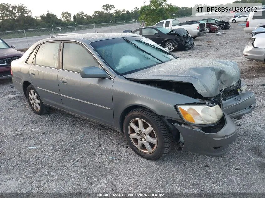 2004 Toyota Avalon Xl/Xls VIN: 4T1BF28B94U385562 Lot: 40292348