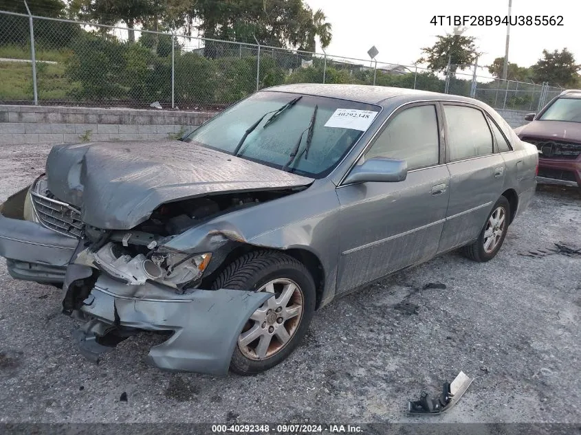 2004 Toyota Avalon Xl/Xls VIN: 4T1BF28B94U385562 Lot: 40292348