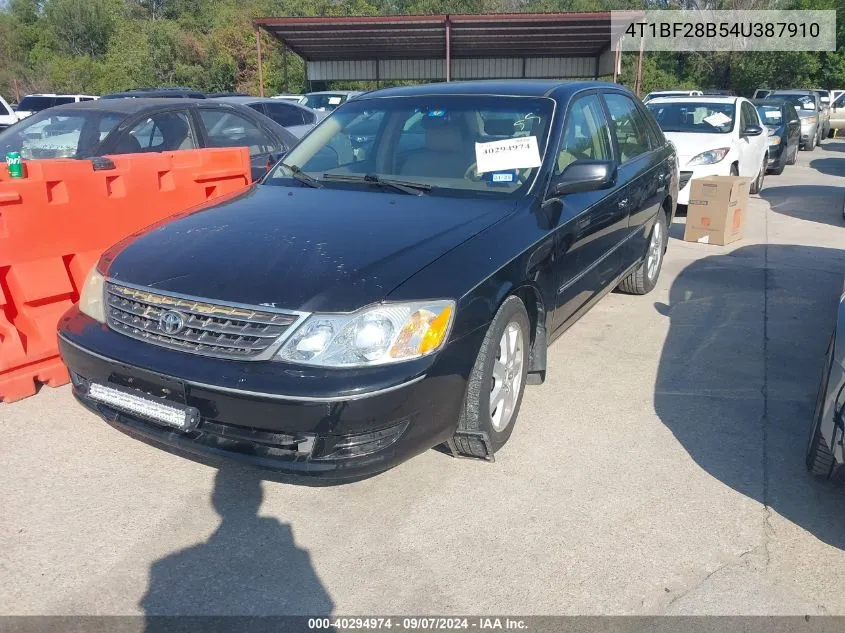 2004 Toyota Avalon Xl VIN: 4T1BF28B54U387910 Lot: 40294974