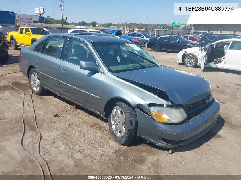 2004 Toyota Avalon Xls VIN: 4T1BF28B04U389774 Lot: 40366025