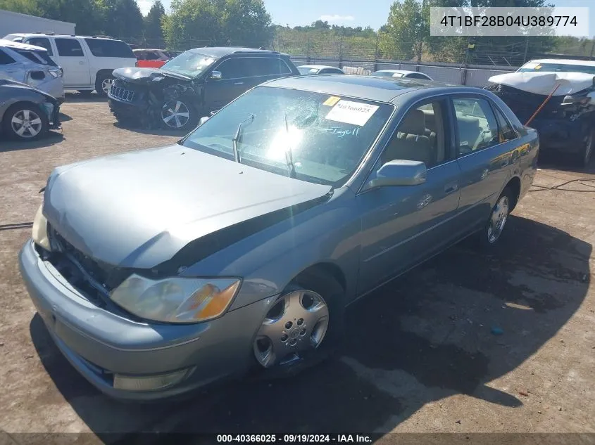 2004 Toyota Avalon Xls VIN: 4T1BF28B04U389774 Lot: 40366025