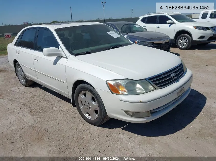 2004 Toyota Avalon Xl/Xls VIN: 4T1BF28B34U350452 Lot: 40414616