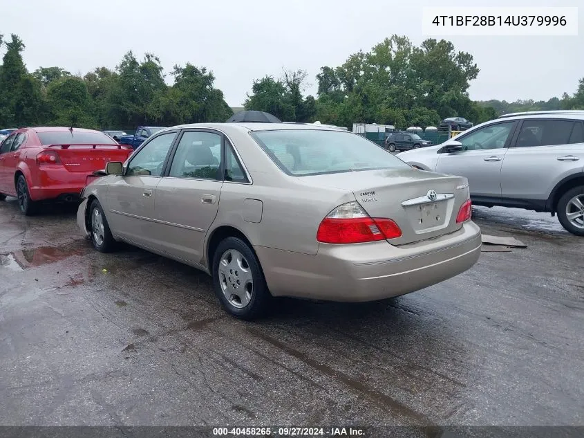 2004 Toyota Avalon Xl/Xls VIN: 4T1BF28B14U379996 Lot: 40458265