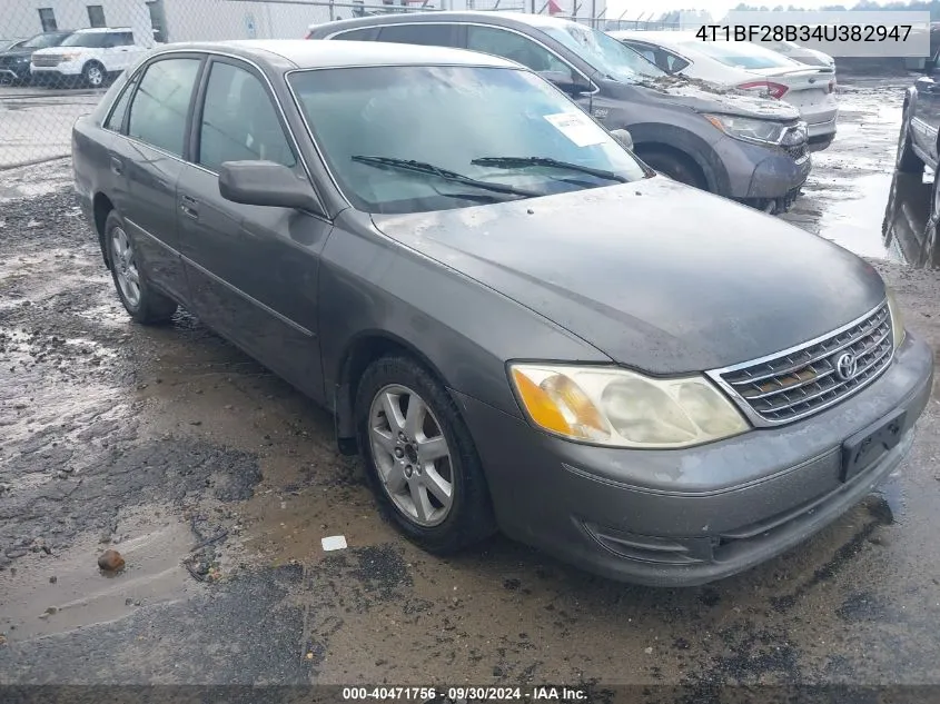 2004 Toyota Avalon Xl VIN: 4T1BF28B34U382947 Lot: 40471756