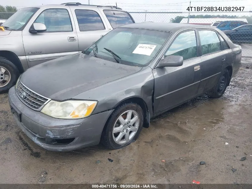 2004 Toyota Avalon Xl VIN: 4T1BF28B34U382947 Lot: 40471756