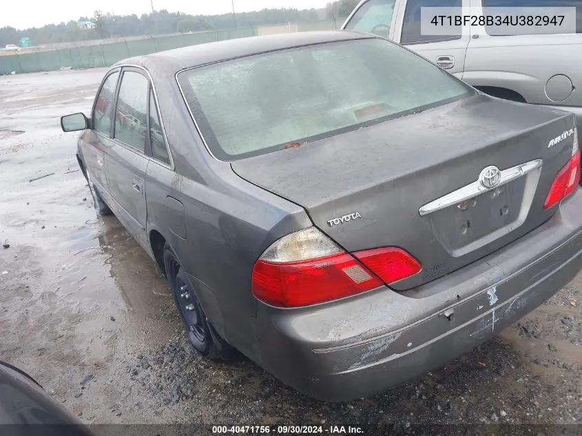 2004 Toyota Avalon Xl VIN: 4T1BF28B34U382947 Lot: 40471756