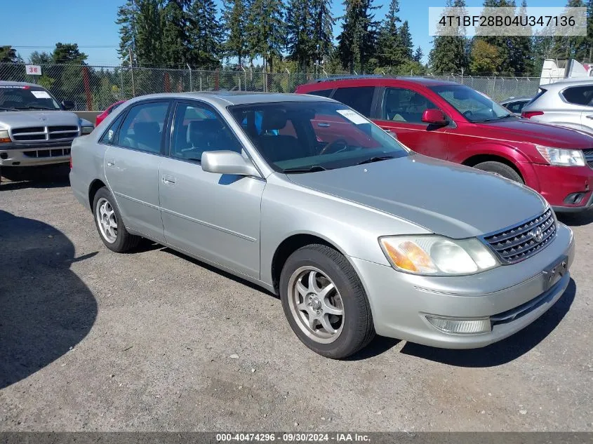 2004 Toyota Avalon Xls VIN: 4T1BF28B04U347136 Lot: 40474296