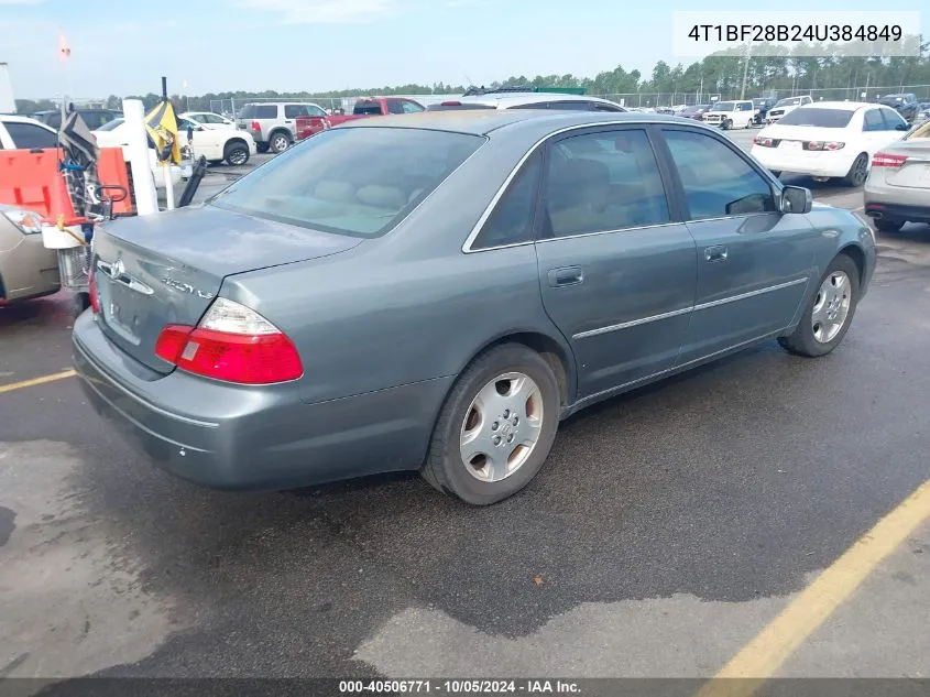 2004 Toyota Avalon Xls VIN: 4T1BF28B24U384849 Lot: 40506771