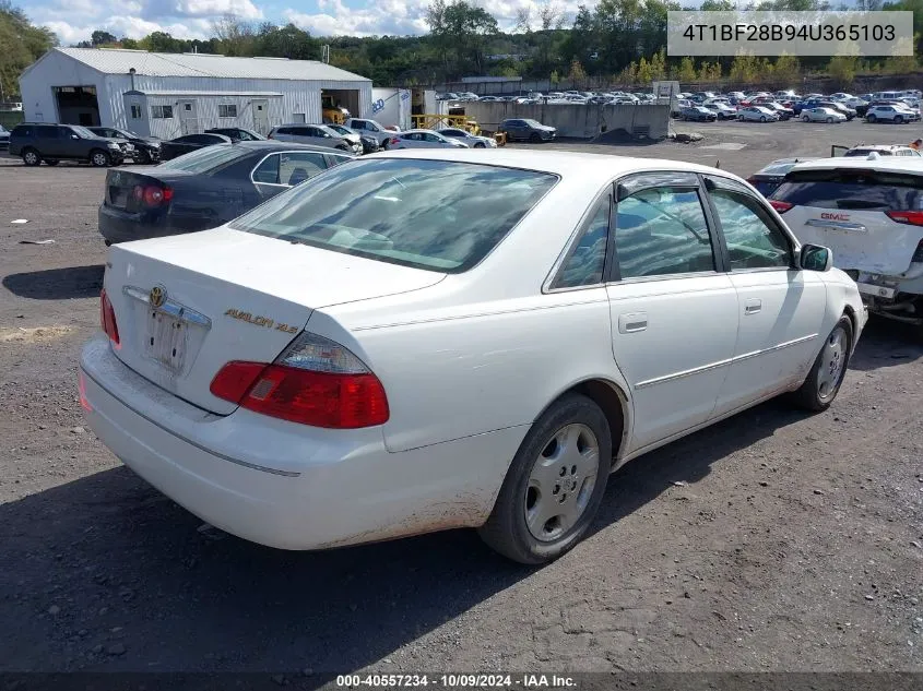 2004 Toyota Avalon Xls VIN: 4T1BF28B94U365103 Lot: 40557234