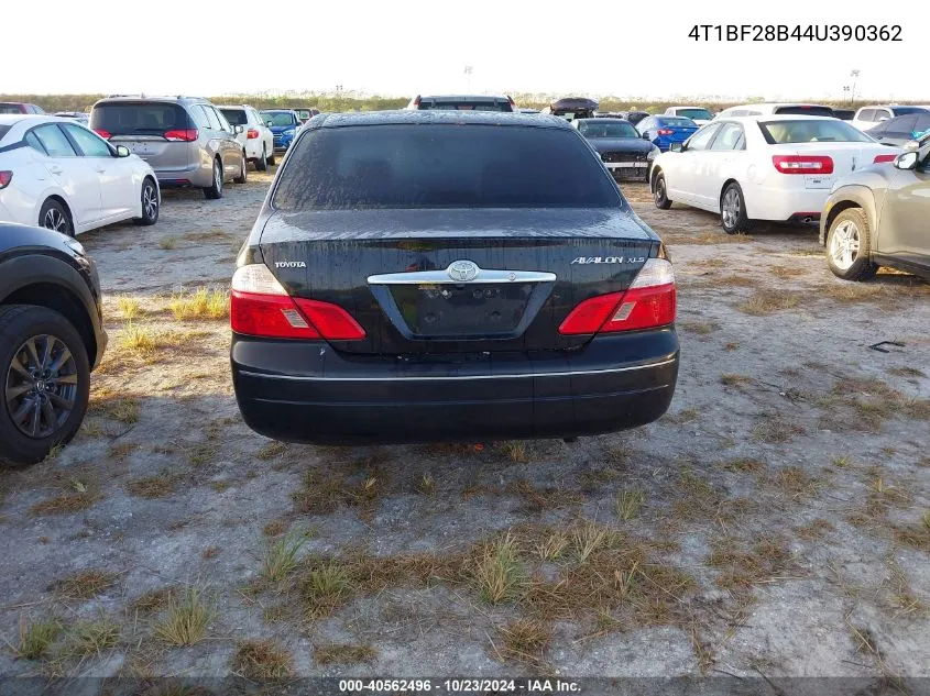 2004 Toyota Avalon Xls VIN: 4T1BF28B44U390362 Lot: 40562496