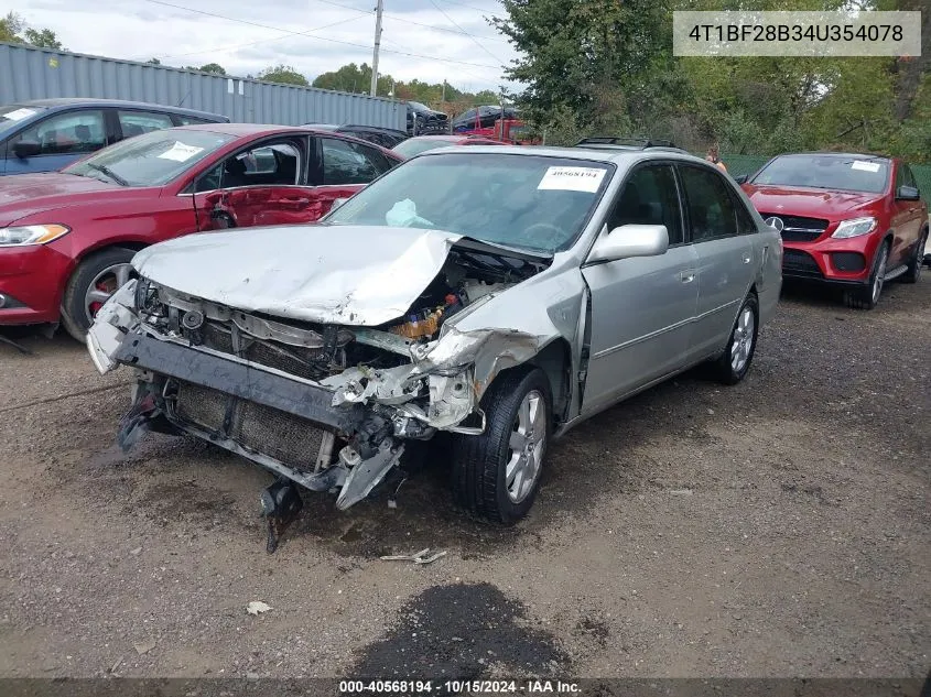 2004 Toyota Avalon Xl VIN: 4T1BF28B34U354078 Lot: 40568194