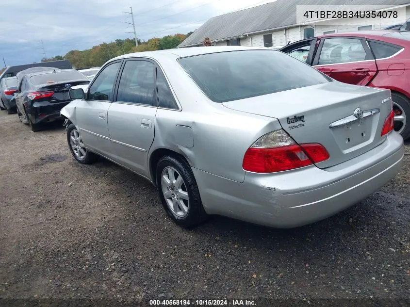 2004 Toyota Avalon Xl VIN: 4T1BF28B34U354078 Lot: 40568194