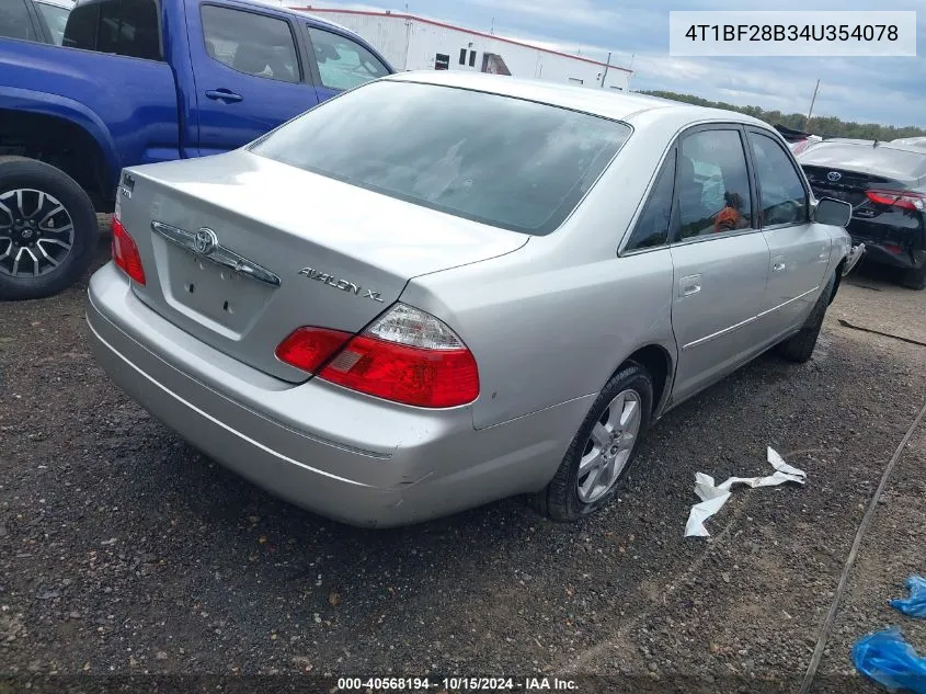 2004 Toyota Avalon Xl VIN: 4T1BF28B34U354078 Lot: 40568194