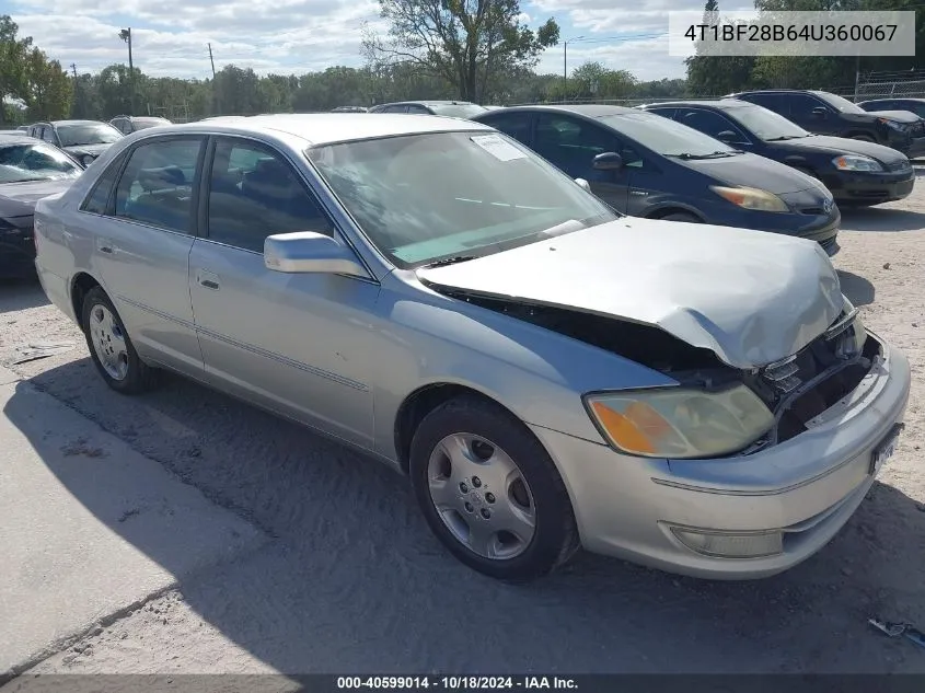 2004 Toyota Avalon Xls VIN: 4T1BF28B64U360067 Lot: 40599014