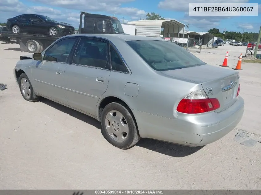 2004 Toyota Avalon Xls VIN: 4T1BF28B64U360067 Lot: 40599014